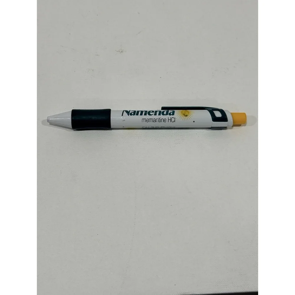Namenda Memantine HCl Drug Rep Promotional Pen Pharmaceutical Ad Black Ink